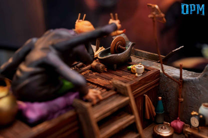 Spirited Away OPM Studio Chihiro Ogino & Kamaji & Lin Resin Statue