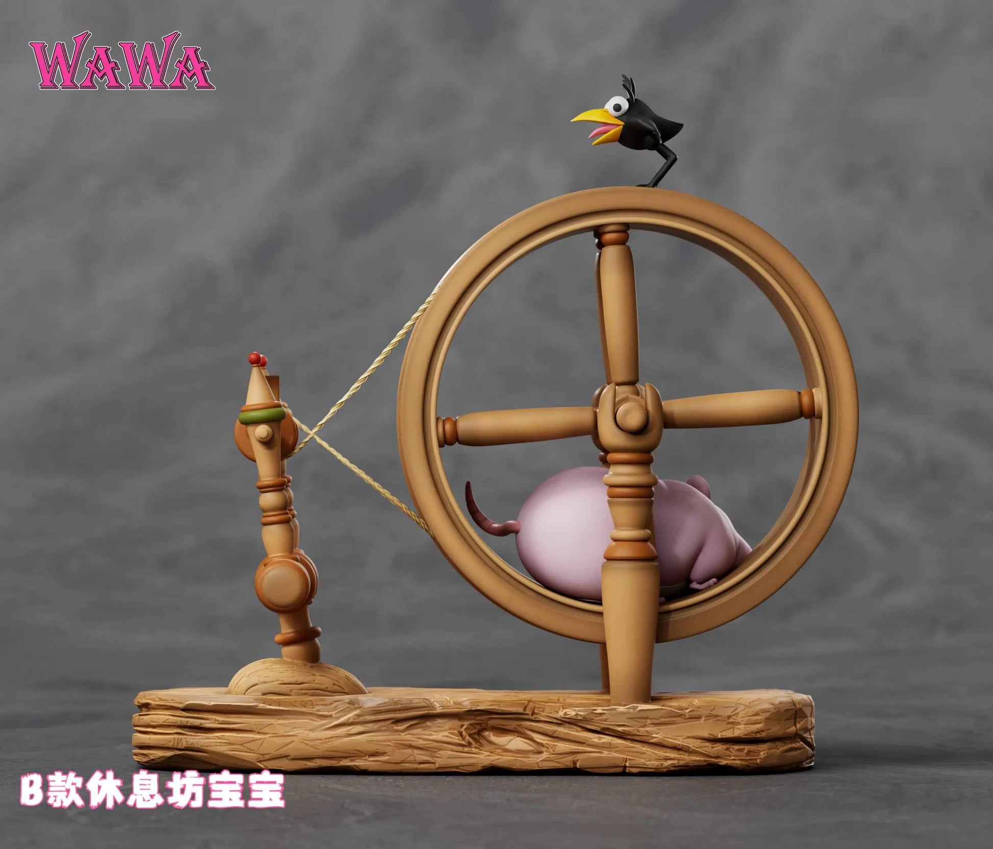 Spirited Away WAWA Studio Running Boh Resin Statue