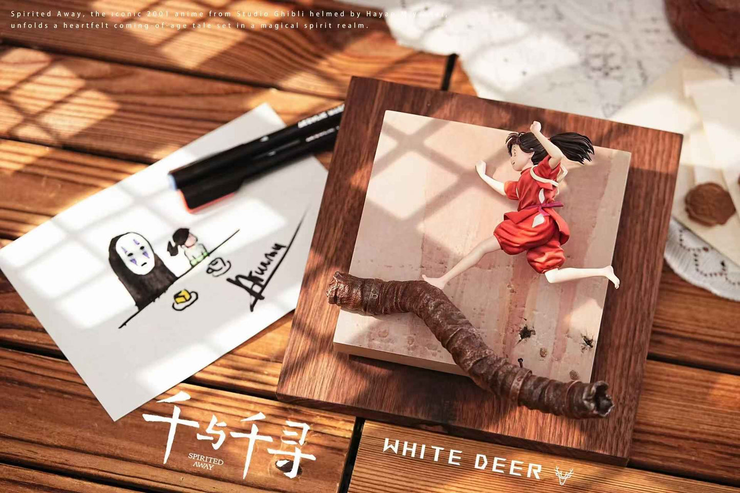 Spirited Away White Deer Studio Chihiro Ogino Resin Statue