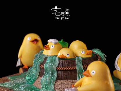 Spirited Away ZJB Studio Little Yellow Duck Bathing Resin Statue