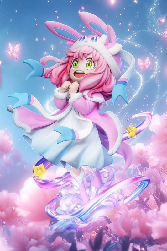 Spy x Family Chou Xiang Studio Anya Forger Cosplay Sylveon Resin Statue