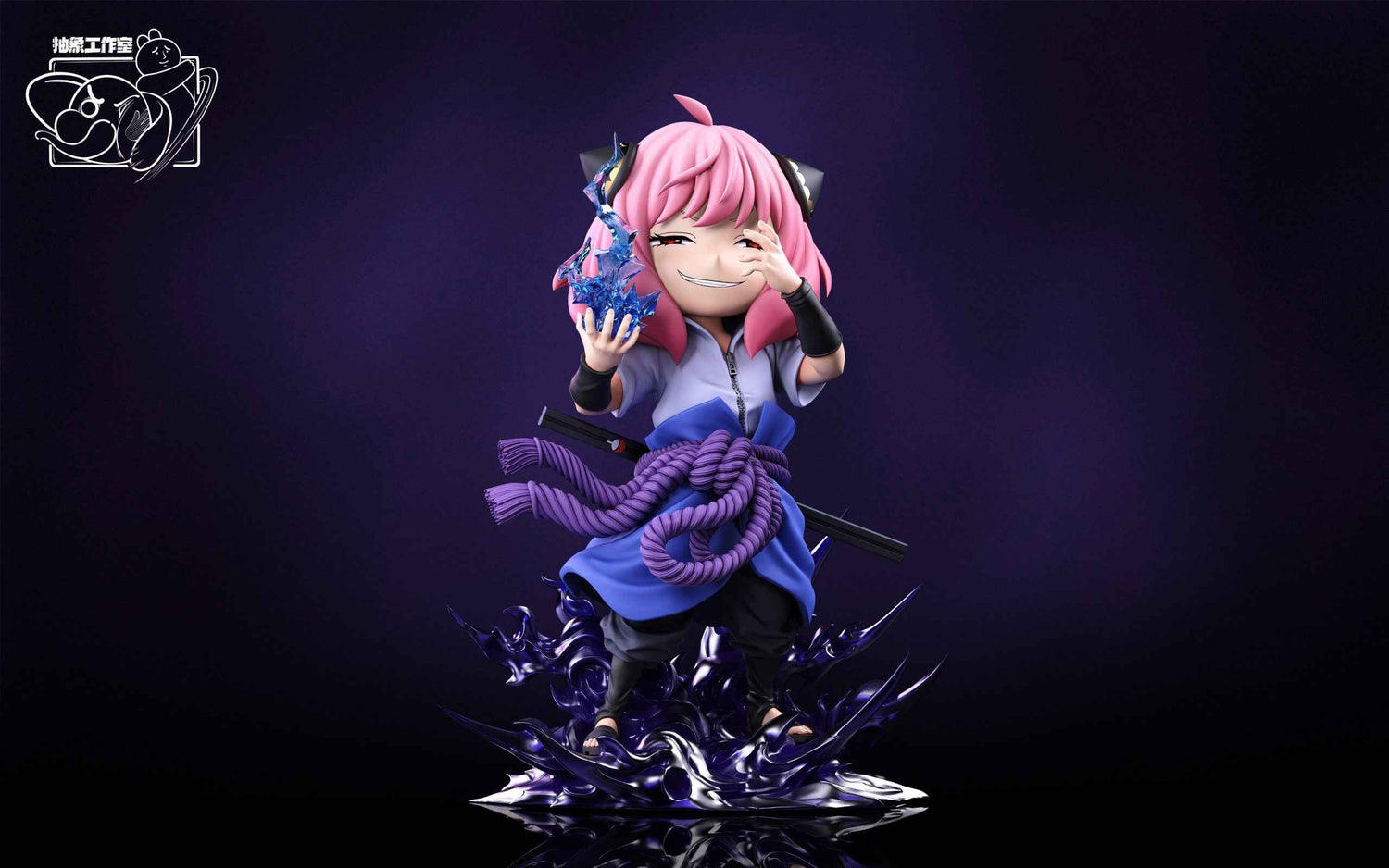 Spy x Family Chou Xiang Studio Anya Forger Cosplay Sasuke Uchiha Resin Statue