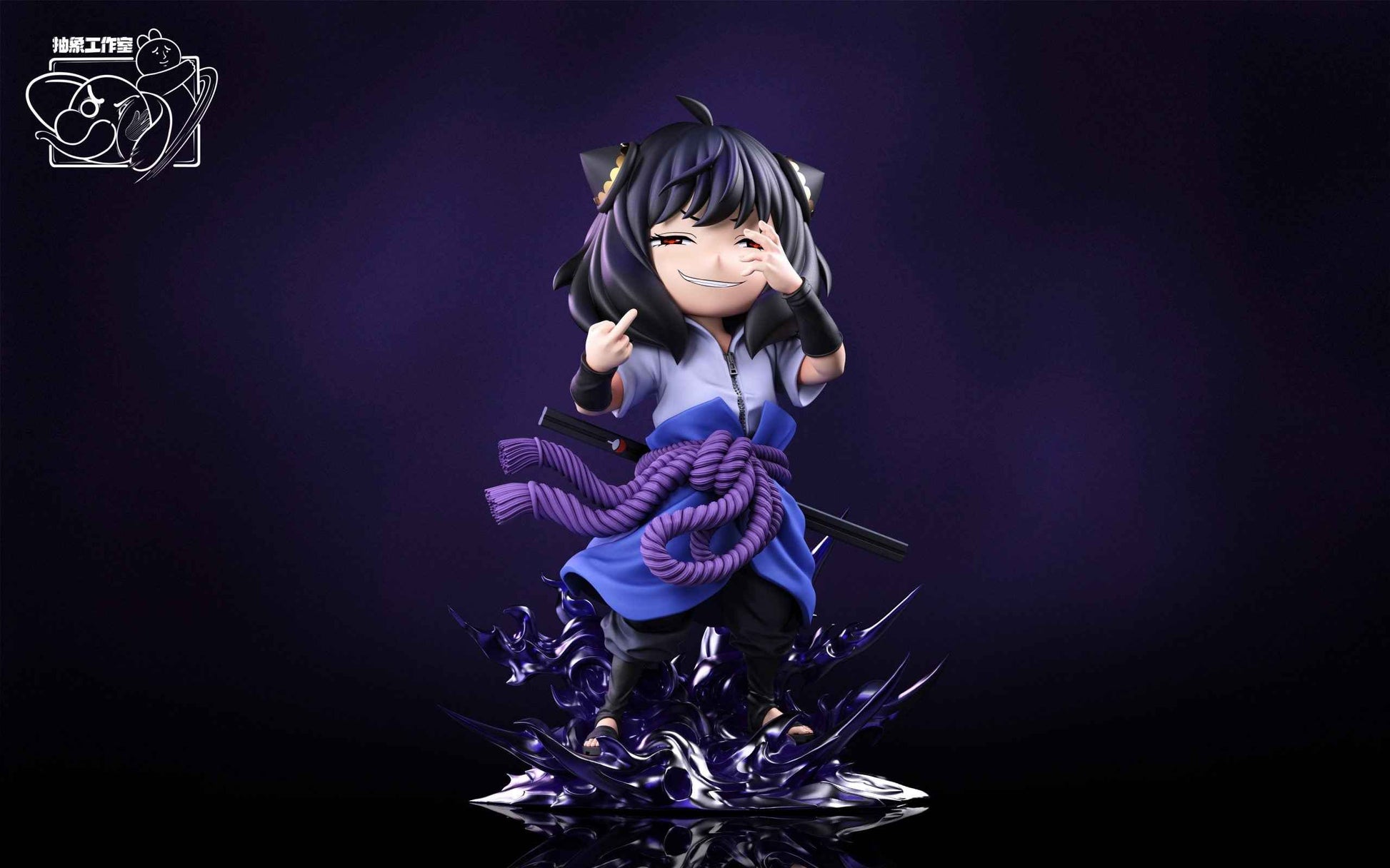Spy x Family Chou Xiang Studio Anya Forger Cosplay Sasuke Uchiha Resin Statue
