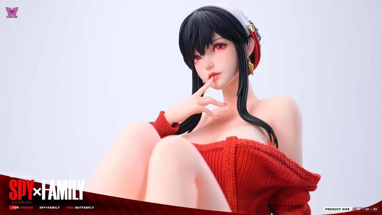 Spy x Family PINK BUTTERFLY Studio  Tipsy Yor Forger Resin Statue