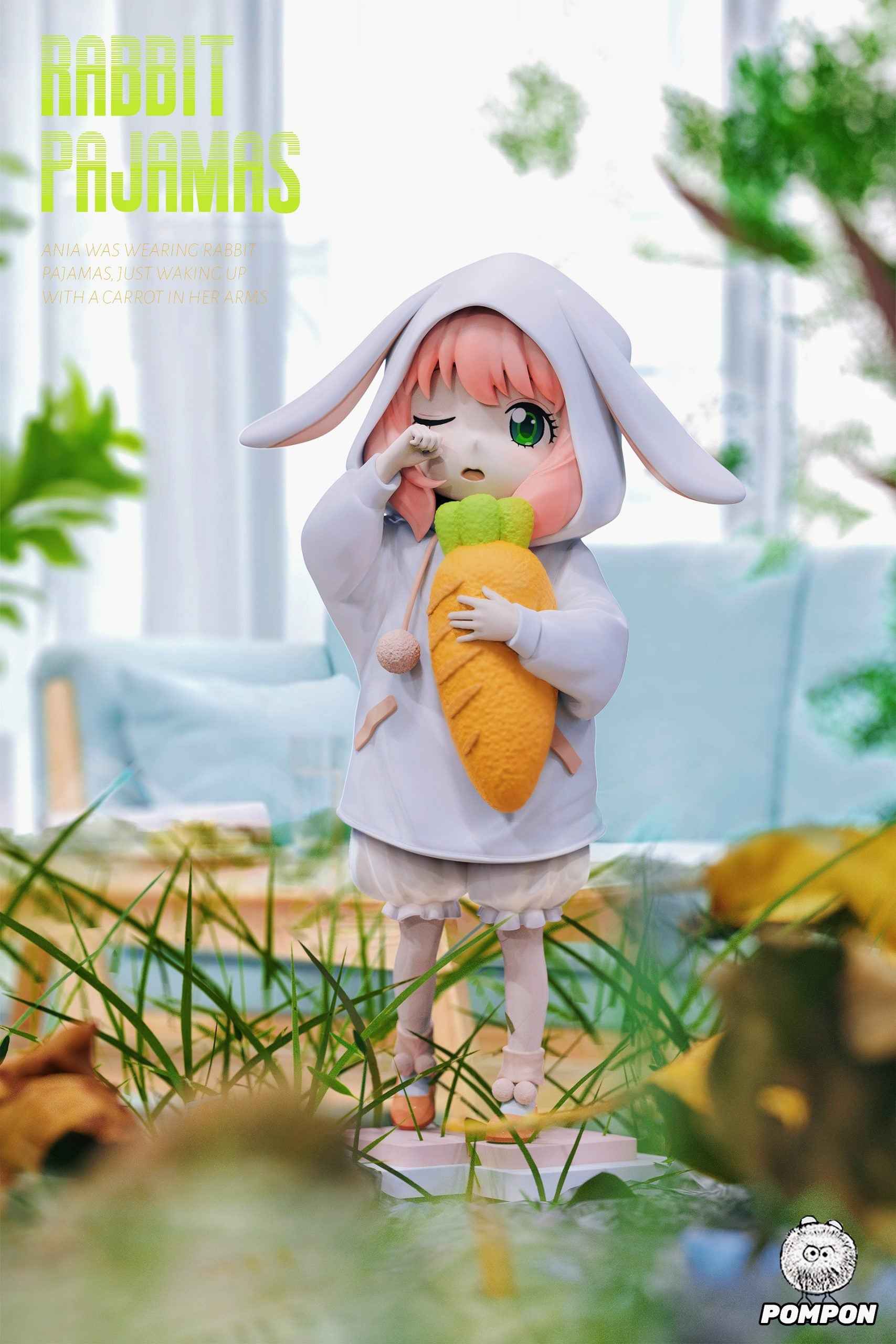 Spy x Family ~ PomPon Studio ~ Anya Forger Rabbit Pajamas ~ Resin Statue