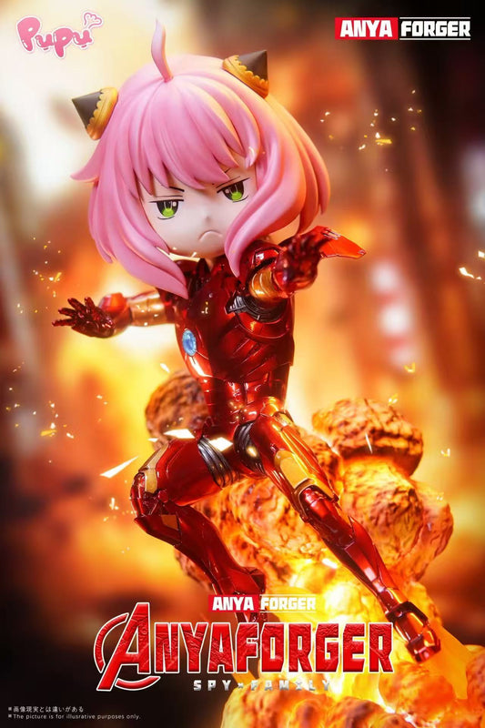 Spy x Family PuPu Studio Anya Forger Iron Man Avengers Cosplay Vol.1 Resin Statue