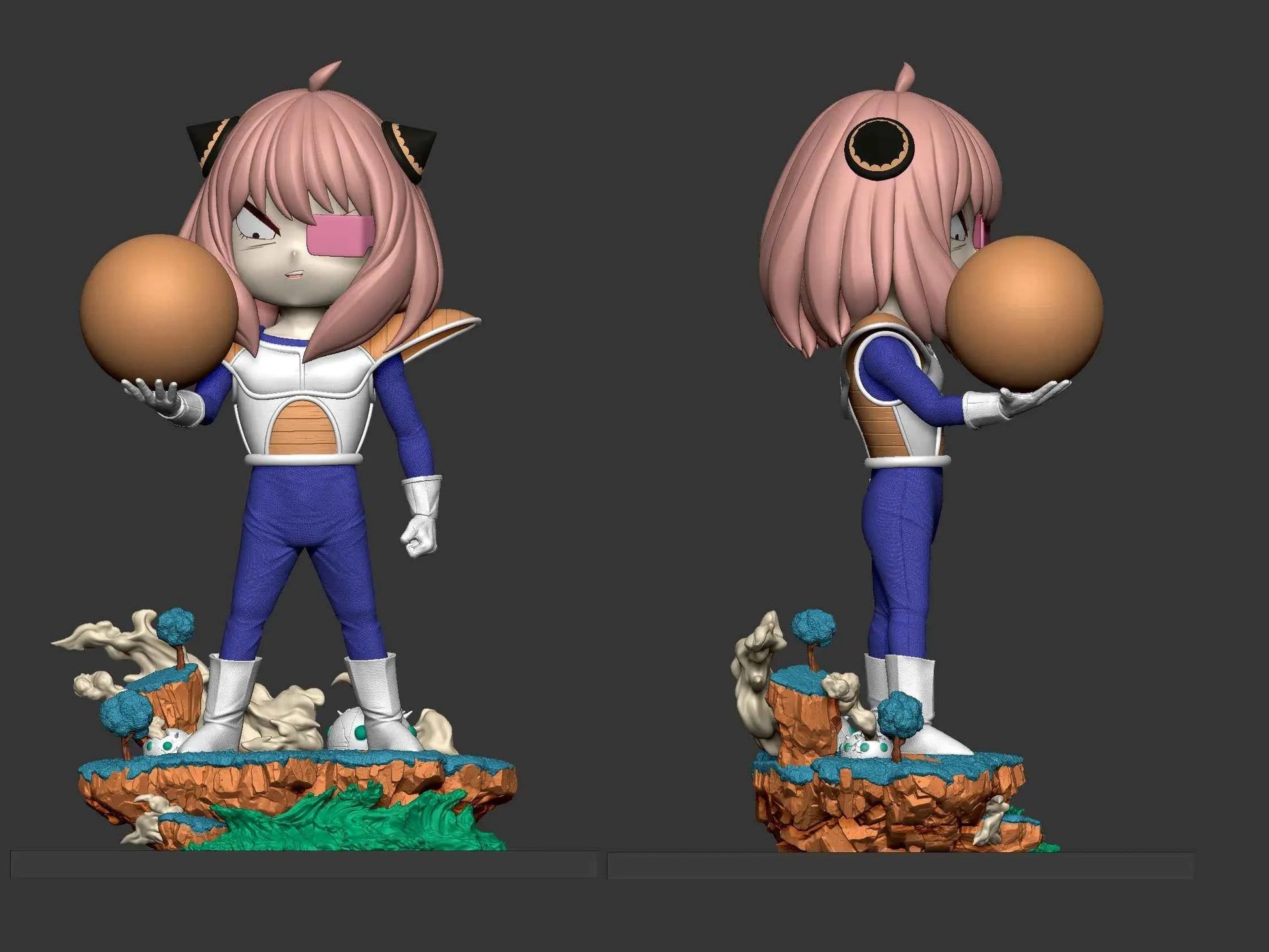 Spy x Family Tsu Studio Anya Forger Cosplay Cosplay Dragon Ball Resin Statue