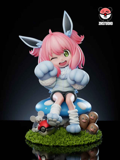Spy x Family ZH Studio Anya Forger Cosplay Eevee Resin Statue