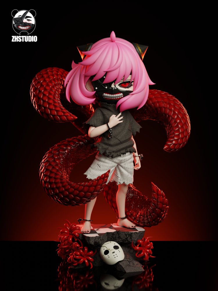 Spy x Family ZH Studio Anya Forger Cosplay Kaneki Ken Resin Statue