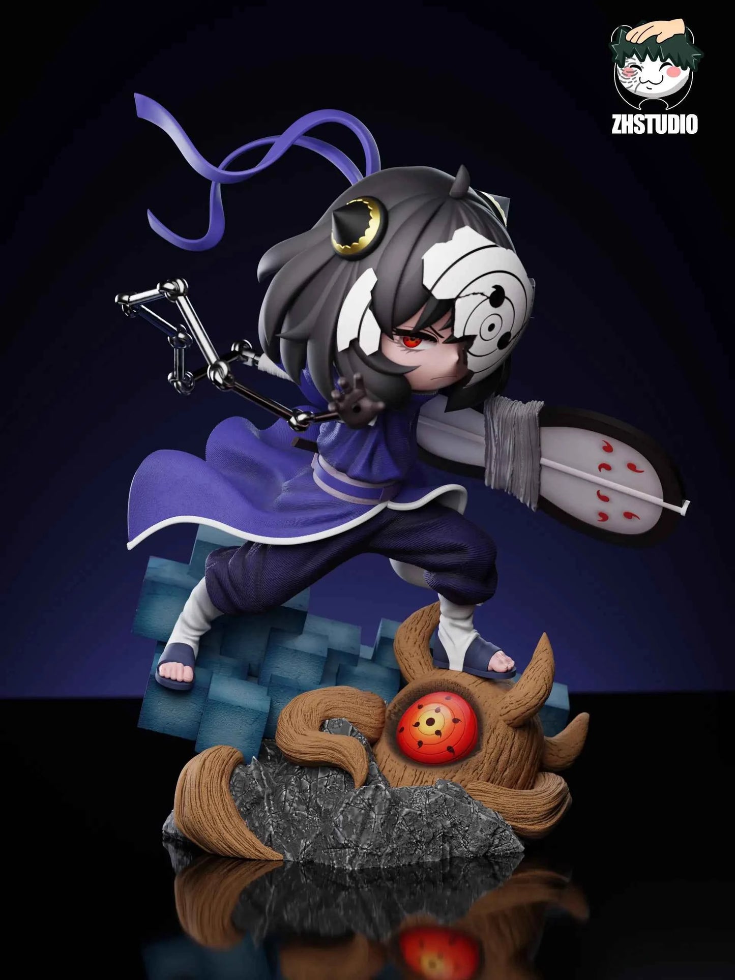 Spy x Family ZH Studio Anya Forger Cosplay Uchiha Obito Resin Statue
