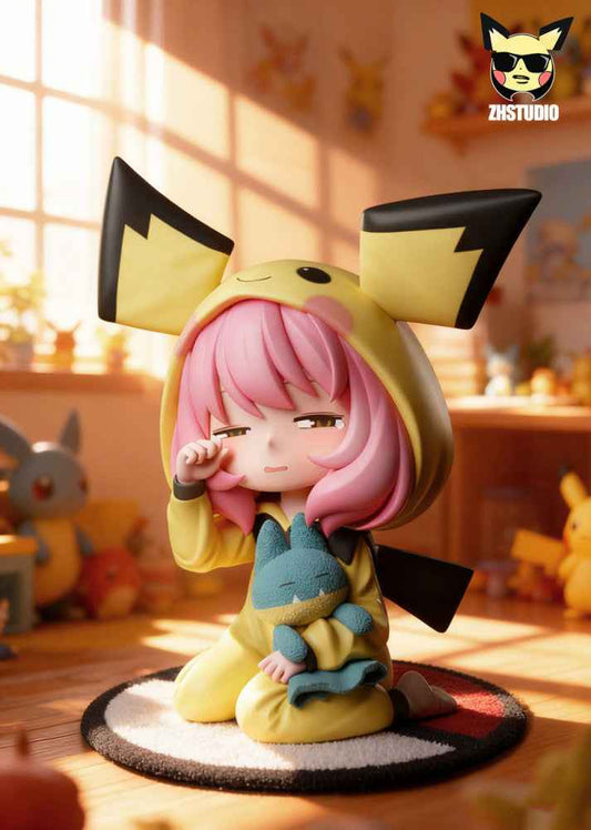 Spy x Family ZH Studio Anya Forger Pikachu Pajamas Resin Statue