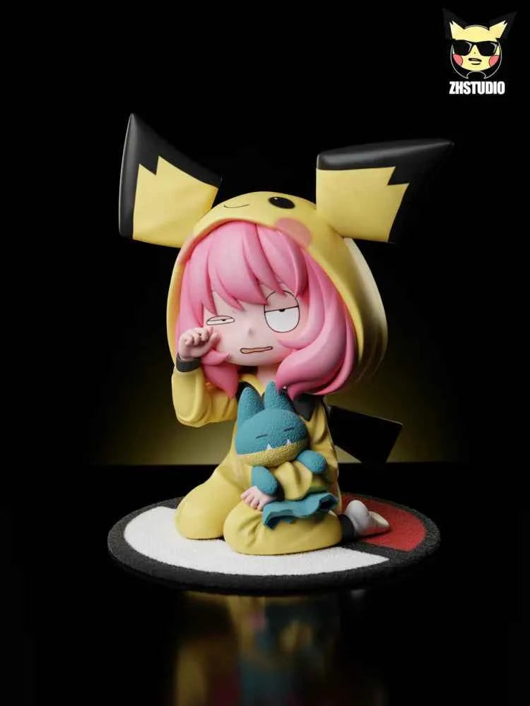 Spy x Family ZH Studio Anya Forger Pikachu Pajamas Resin Statue