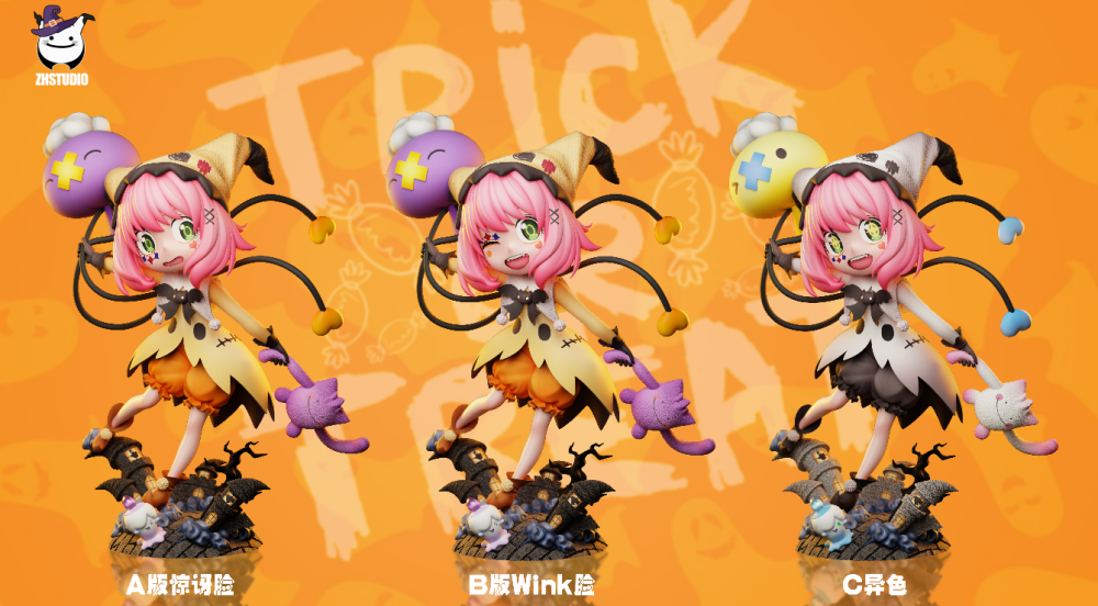 Spy × Family ZH Studio Halloween Girl Anya Forger Resin Statue