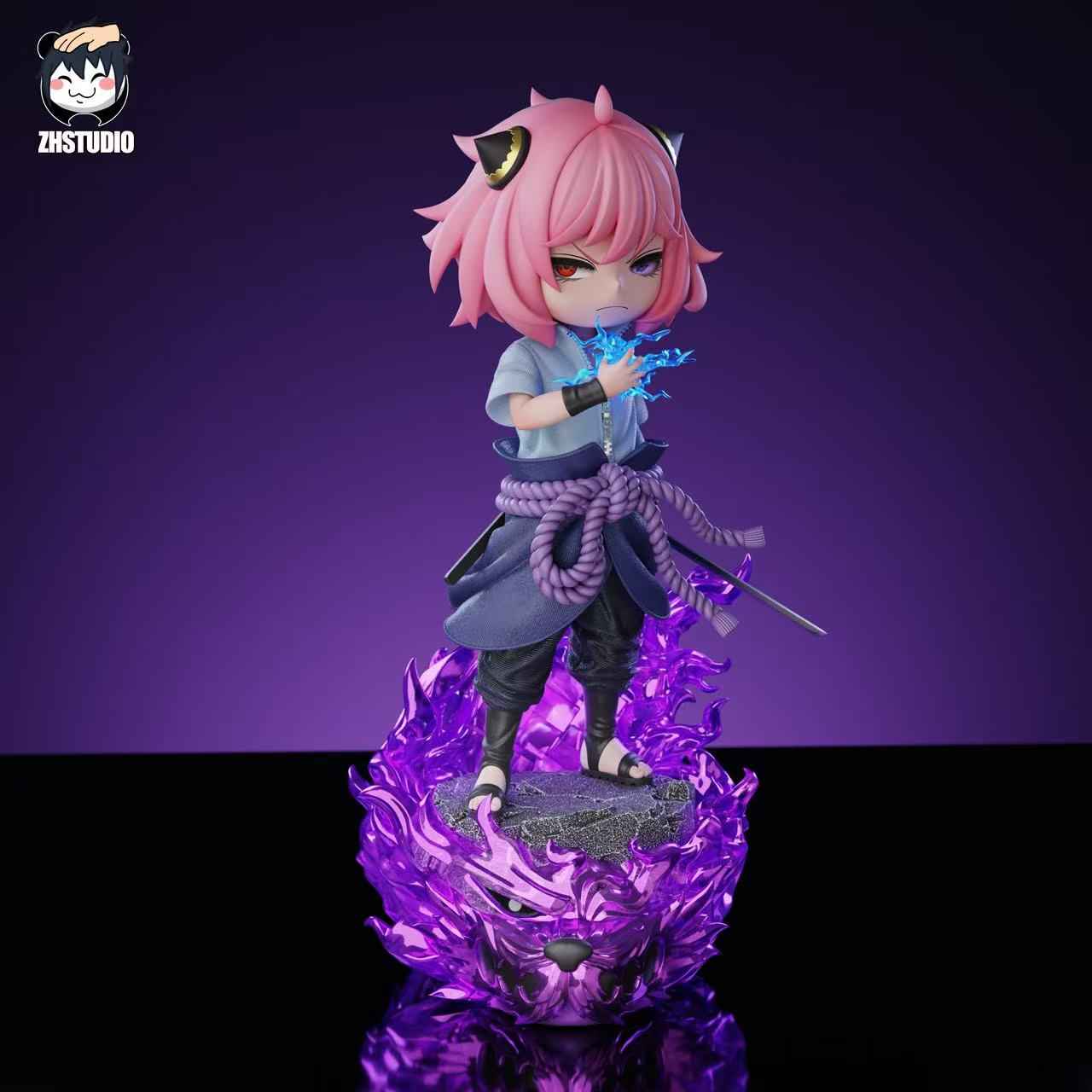Spy x Family ~ ZH Studio ~ Anya Forger Cosplay Uchiha Sasuke ~ Resin Statue