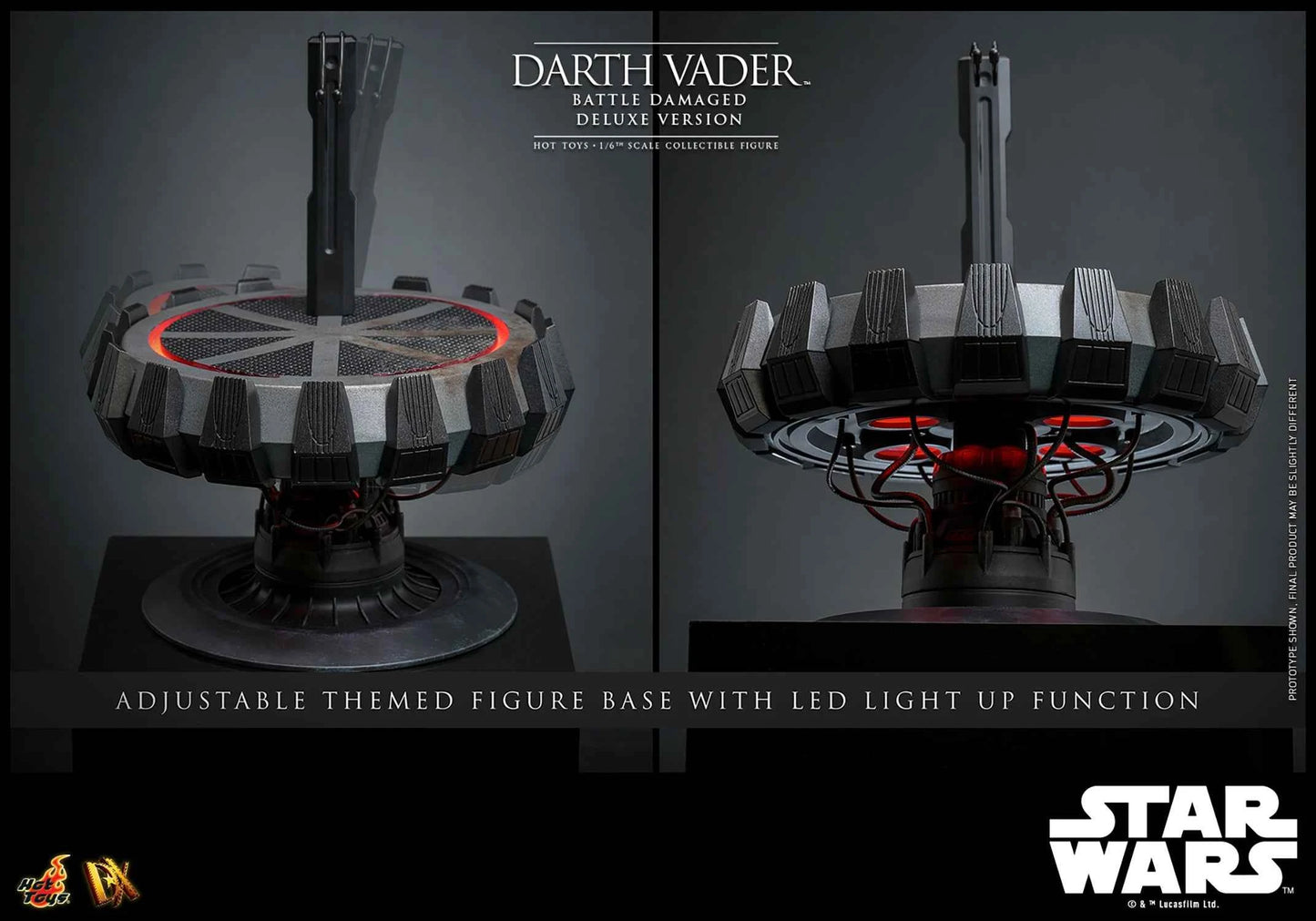 Star Wars Hot Toys Darth Vader Battle Damaged Deluxe Version DX45B 1/6 Licensed Action Figure