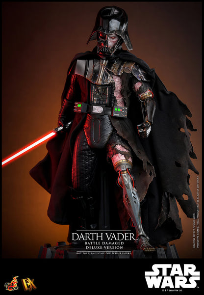 Star Wars Hot Toys Darth Vader Battle Damaged Deluxe Version DX45B 1/6 Licensed Action Figure