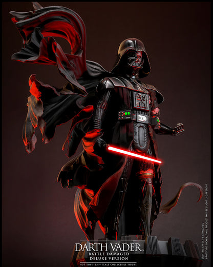 Star Wars Hot Toys Darth Vader Battle Damaged Deluxe Version DX45B 1/6 Licensed Action Figure