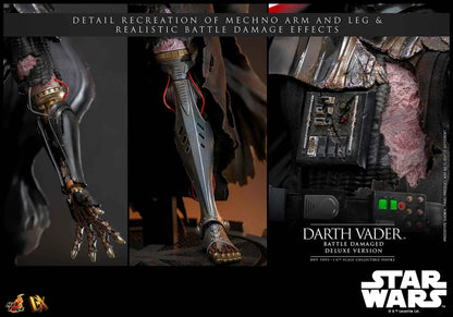 Star Wars Hot Toys Darth Vader Battle Damaged Deluxe Version DX45B 1/6 Licensed Action Figure