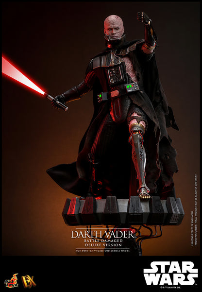 Star Wars Hot Toys Darth Vader Battle Damaged Deluxe Version DX45B 1/6 Licensed Action Figure