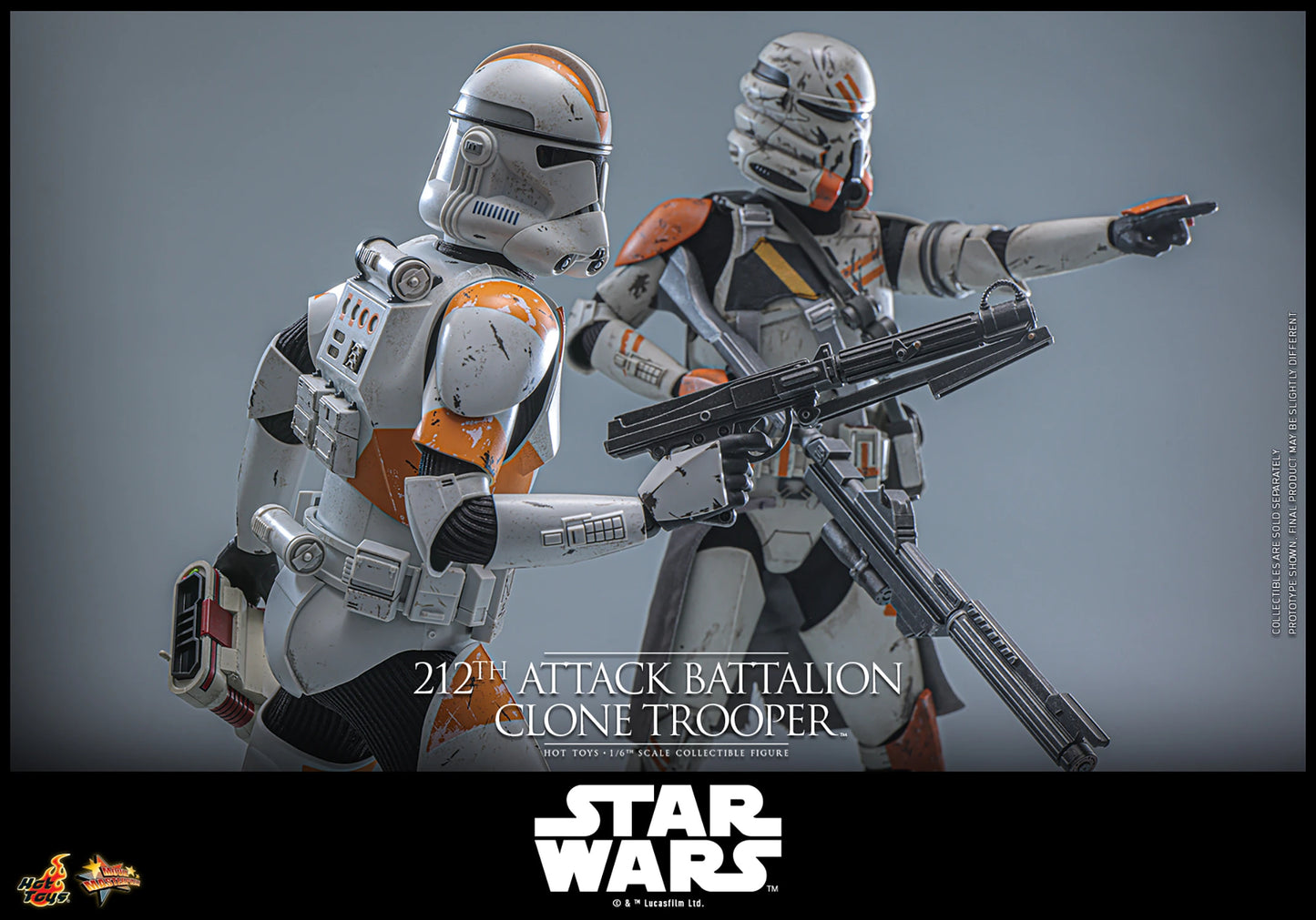 Star Wars Hot Toys Episode III: Revenge of the Sith Clone Trooper 212th Attack Battalion MMS851 MMS852 1/6 Licensed Action Figure