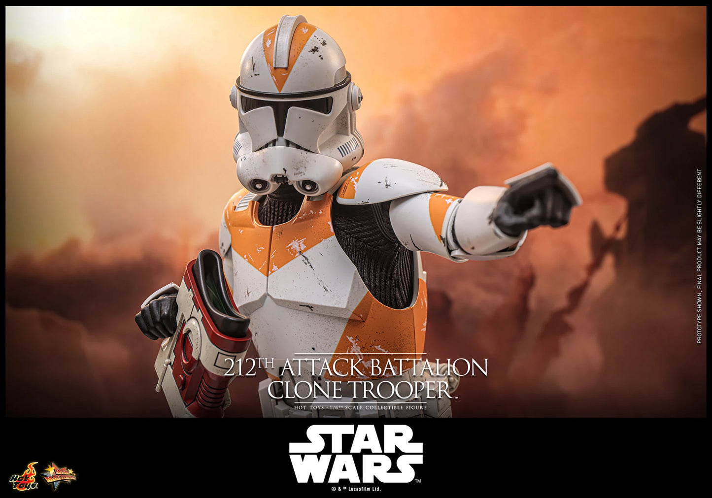 Star Wars Hot Toys Episode III: Revenge of the Sith Clone Trooper 212th Attack Battalion MMS851 MMS852 1/6 Licensed Action Figure
