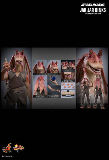 Star Wars Hot Toys Jar Jar Binks MMS807 Licensed Action Figure