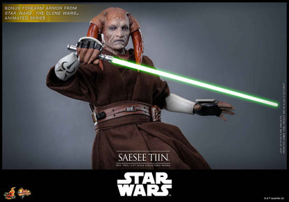 Star Wars Hot Toys Jedi Master Saesee Tiin MMS820 Licensed Action Figure