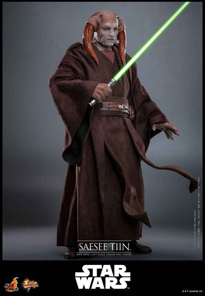 Star Wars Hot Toys Jedi Master Saesee Tiin MMS820 Licensed Action Figure