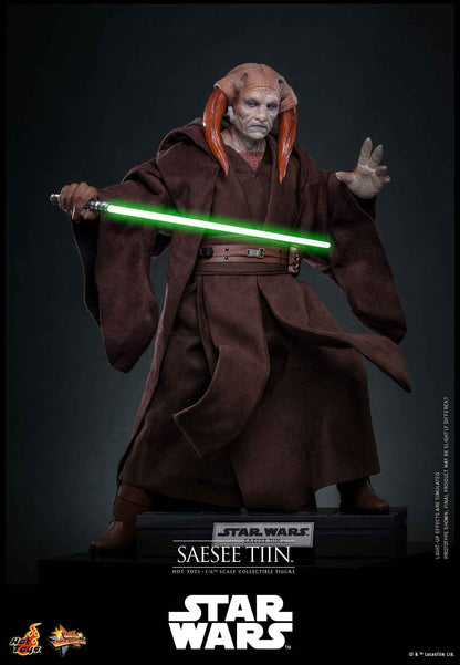Star Wars Hot Toys Jedi Master Saesee Tiin MMS820 Licensed Action Figure