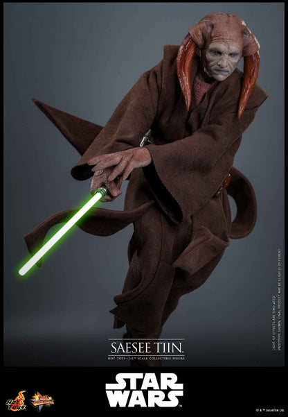 Star Wars Hot Toys Jedi Master Saesee Tiin MMS820 Licensed Action Figure