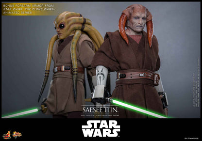 Star Wars Hot Toys Jedi Master Saesee Tiin MMS820 Licensed Action Figure
