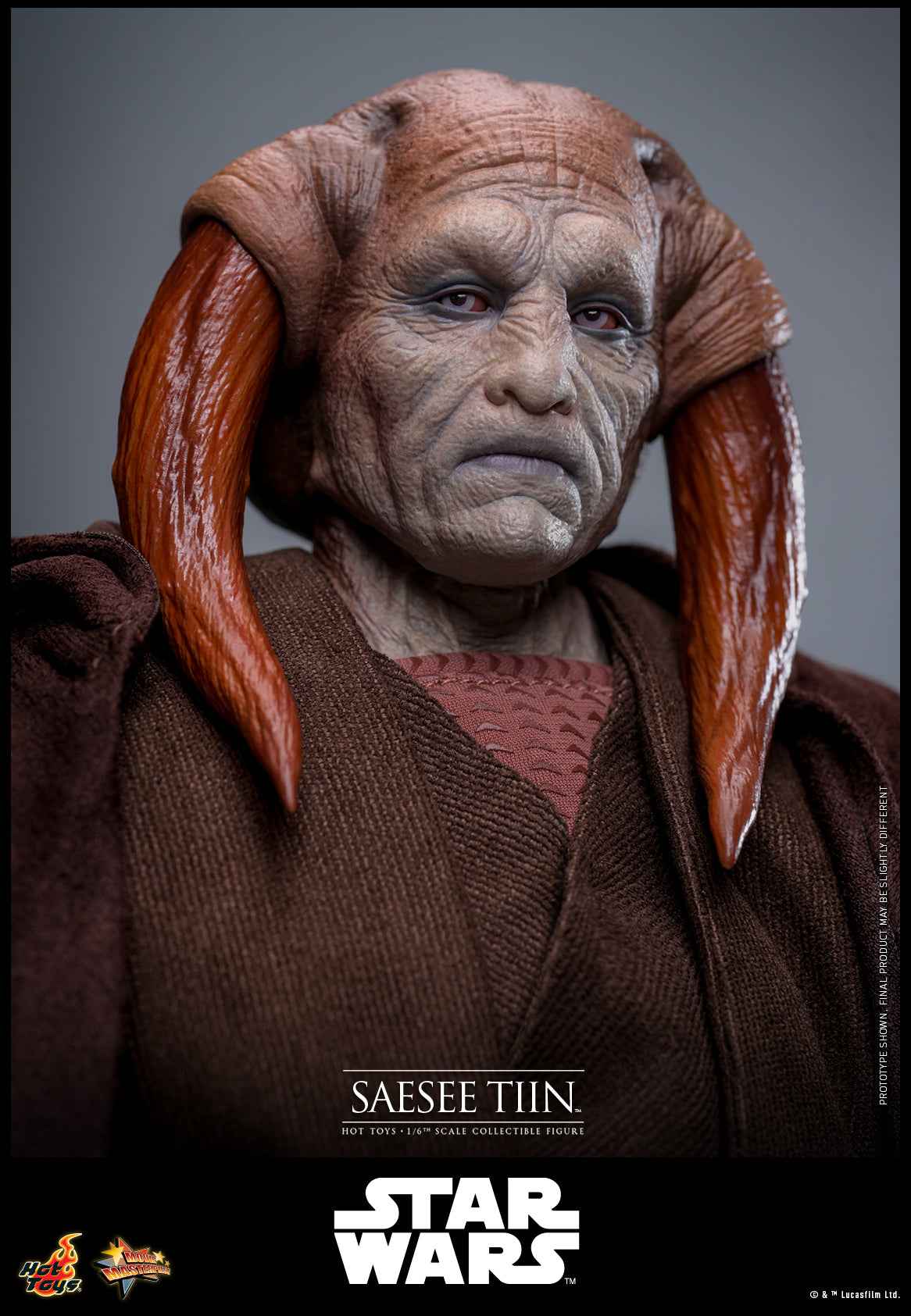 Star Wars Hot Toys Jedi Master Saesee Tiin MMS820 Licensed Action Figure