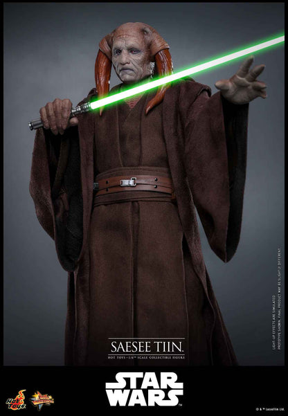 Star Wars Hot Toys Jedi Master Saesee Tiin MMS820 Licensed Action Figure