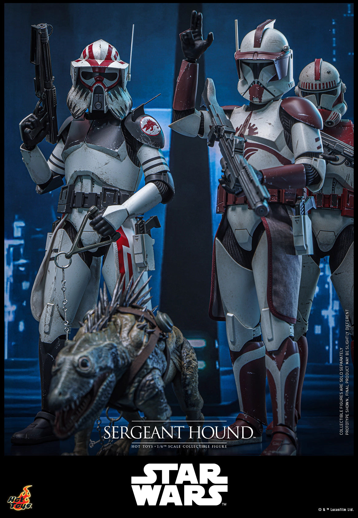 Star Wars Hot Toys Sergeant Hound TMS167 1/6 Licensed Action Figure