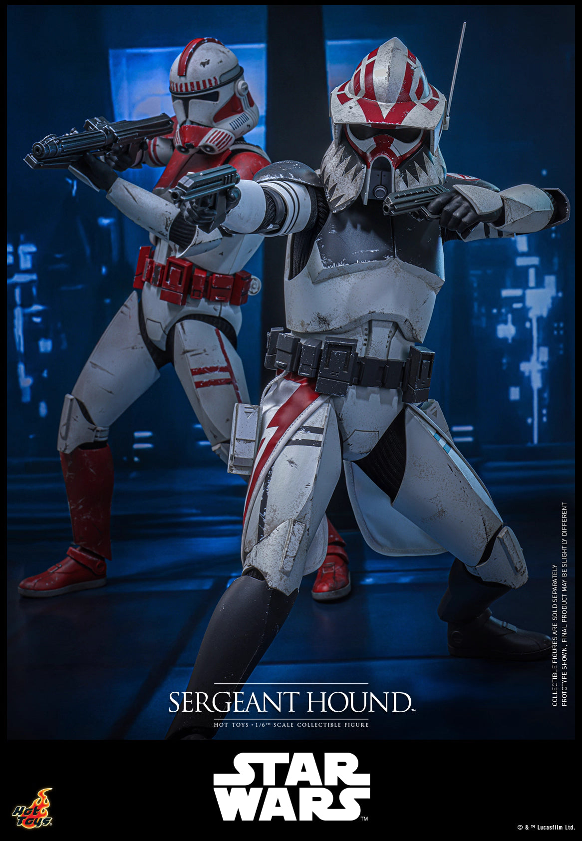 Star Wars Hot Toys Sergeant Hound TMS167 1/6 Licensed Action Figure