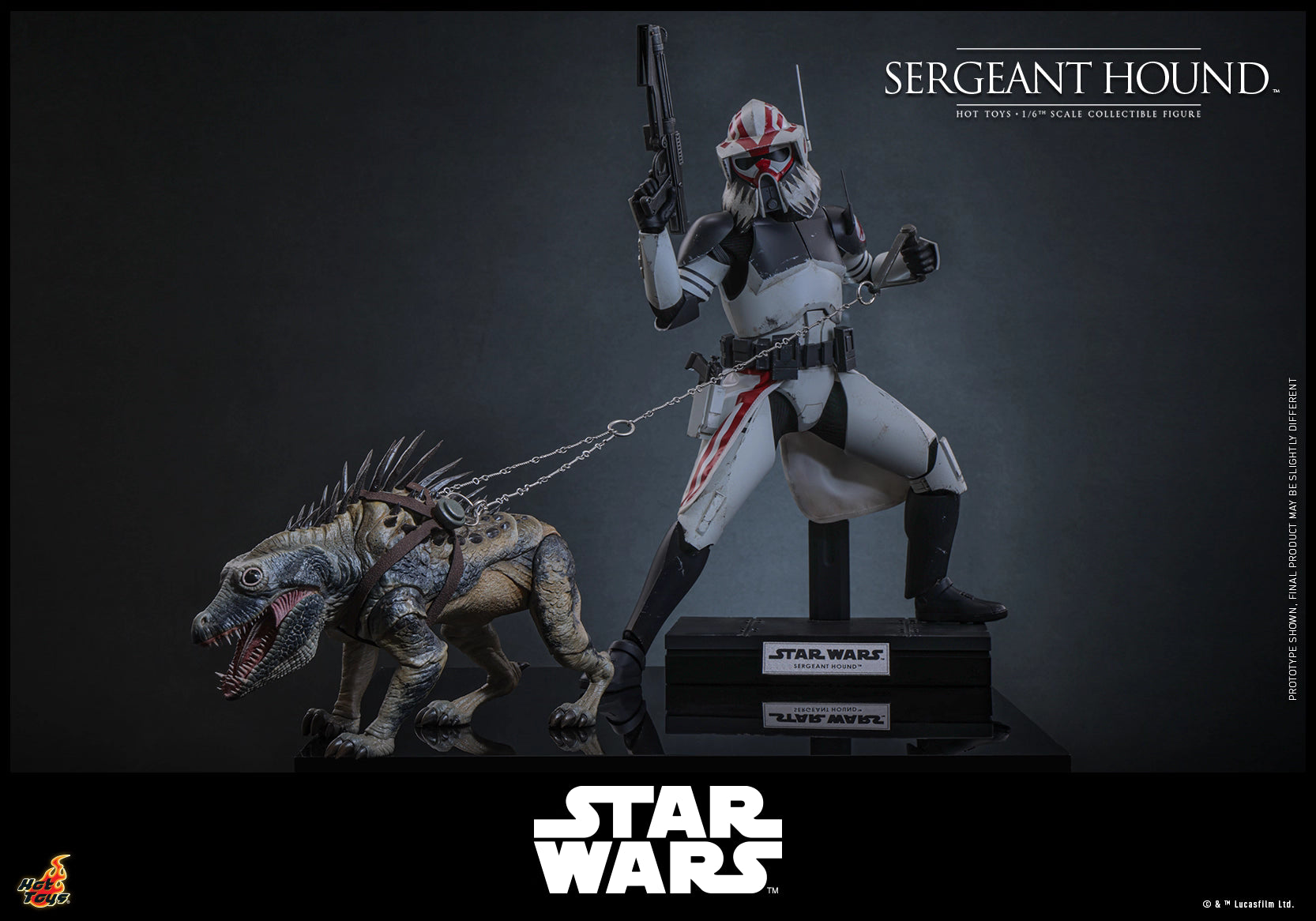 Star Wars Hot Toys Sergeant Hound TMS167 1/6 Licensed Action Figure