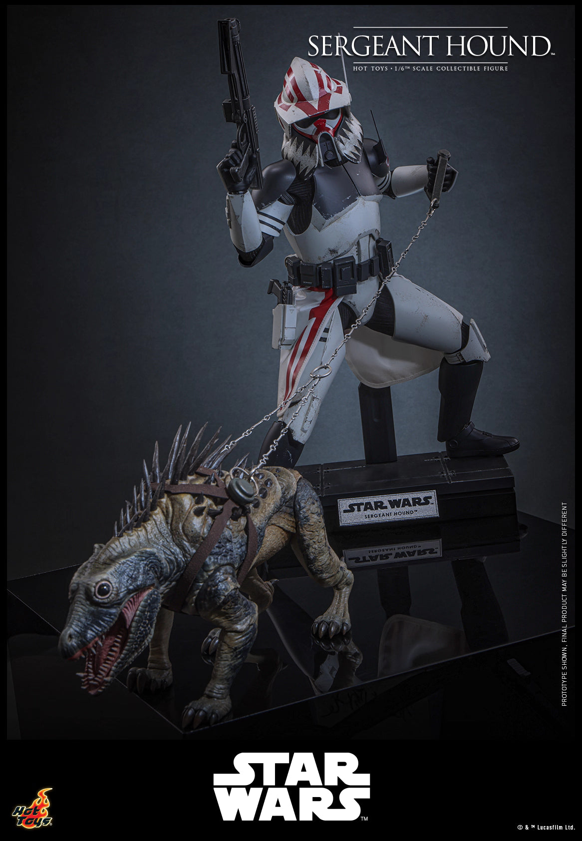 Star Wars Hot Toys Sergeant Hound TMS167 1/6 Licensed Action Figure