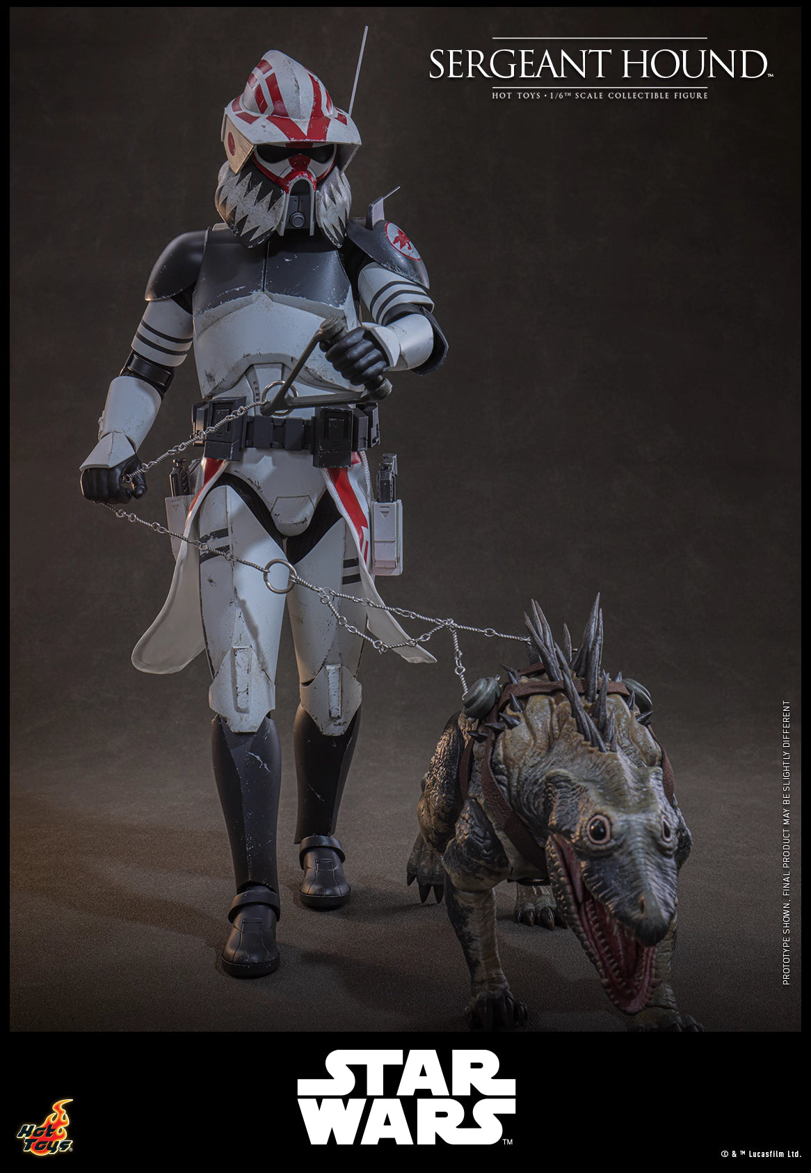 Star Wars Hot Toys Sergeant Hound TMS167 1/6 Licensed Action Figure