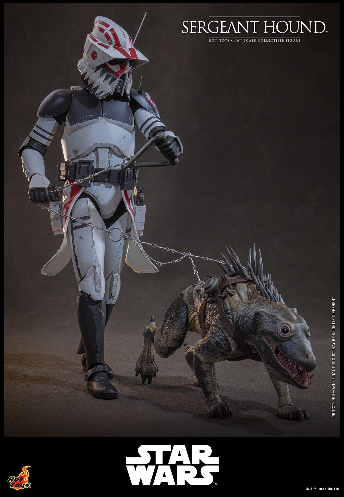 Star Wars Hot Toys Sergeant Hound TMS167 1/6 Licensed Action Figure
