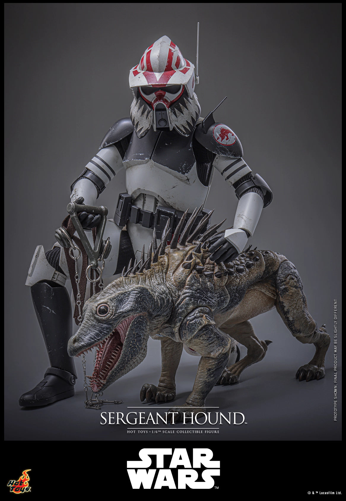 Star Wars Hot Toys Sergeant Hound TMS167 1/6 Licensed Action Figure