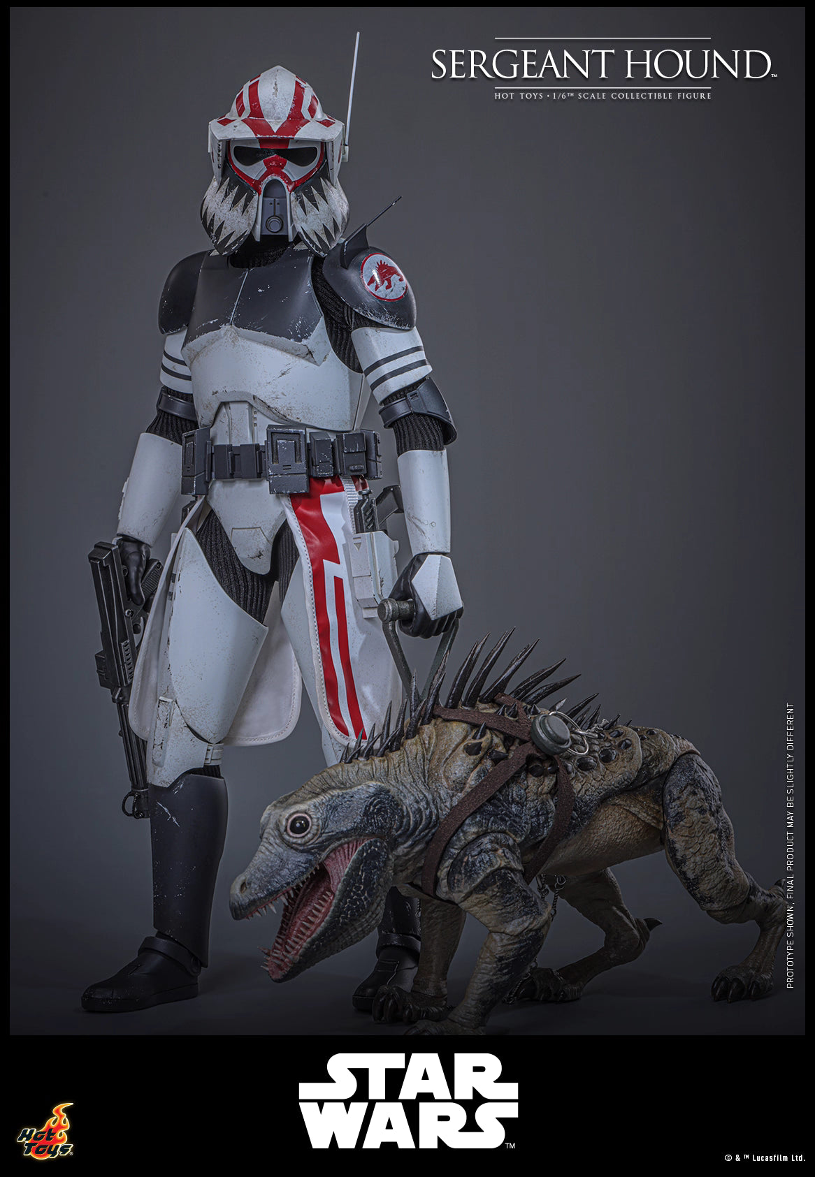 Star Wars Hot Toys Sergeant Hound TMS167 1/6 Licensed Action Figure
