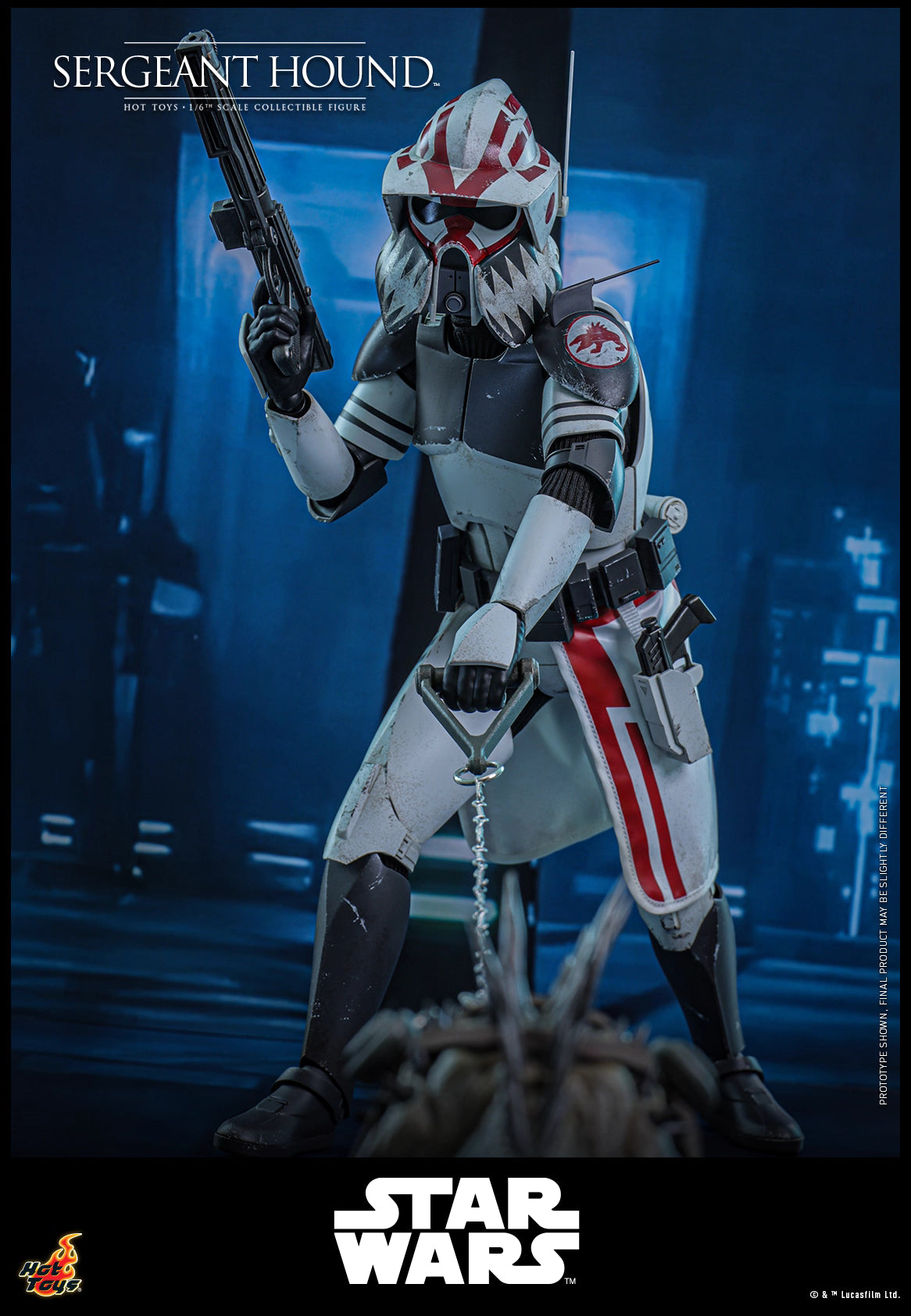 Star Wars Hot Toys Sergeant Hound TMS167 1/6 Licensed Action Figure
