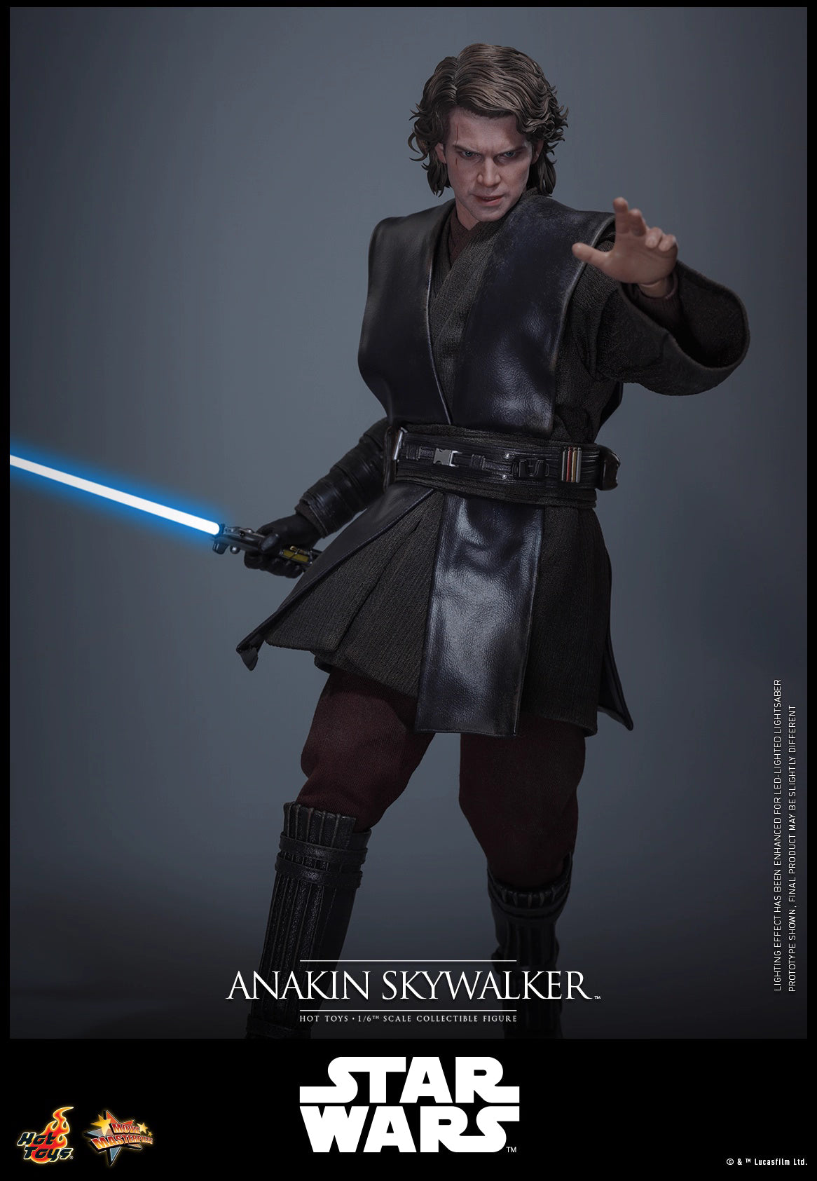 Star Wars Hot Toys Star Wars: Episode III Revenge of the Sith Anakin Skywalker MMS839 1/6 Licensed Action Figure