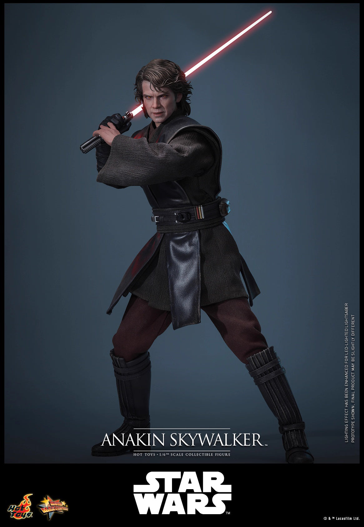 Star Wars Hot Toys Star Wars: Episode III Revenge of the Sith Anakin Skywalker MMS839 1/6 Licensed Action Figure