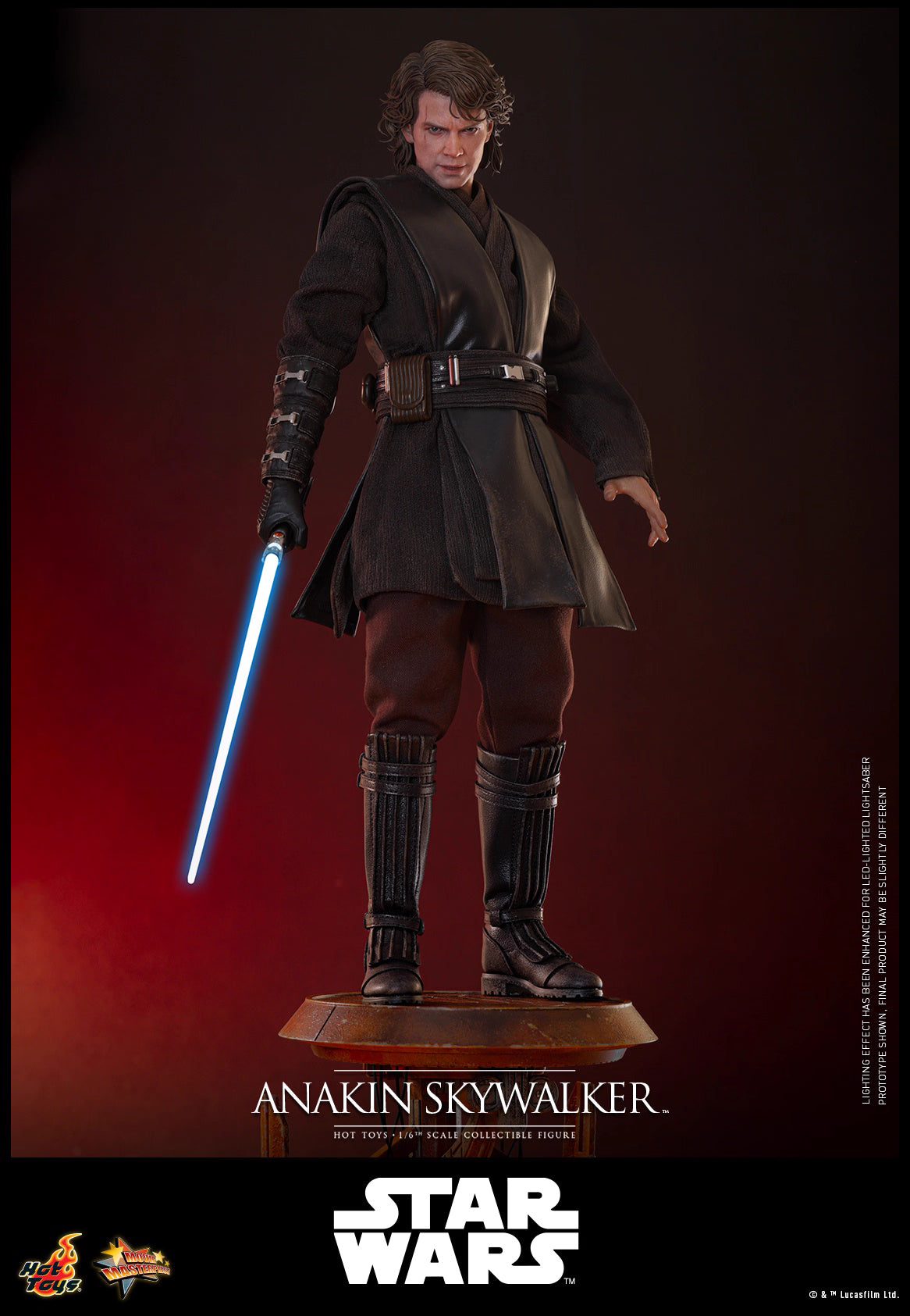 Star Wars Hot Toys Star Wars: Episode III Revenge of the Sith Anakin Skywalker MMS839 1/6 Licensed Action Figure