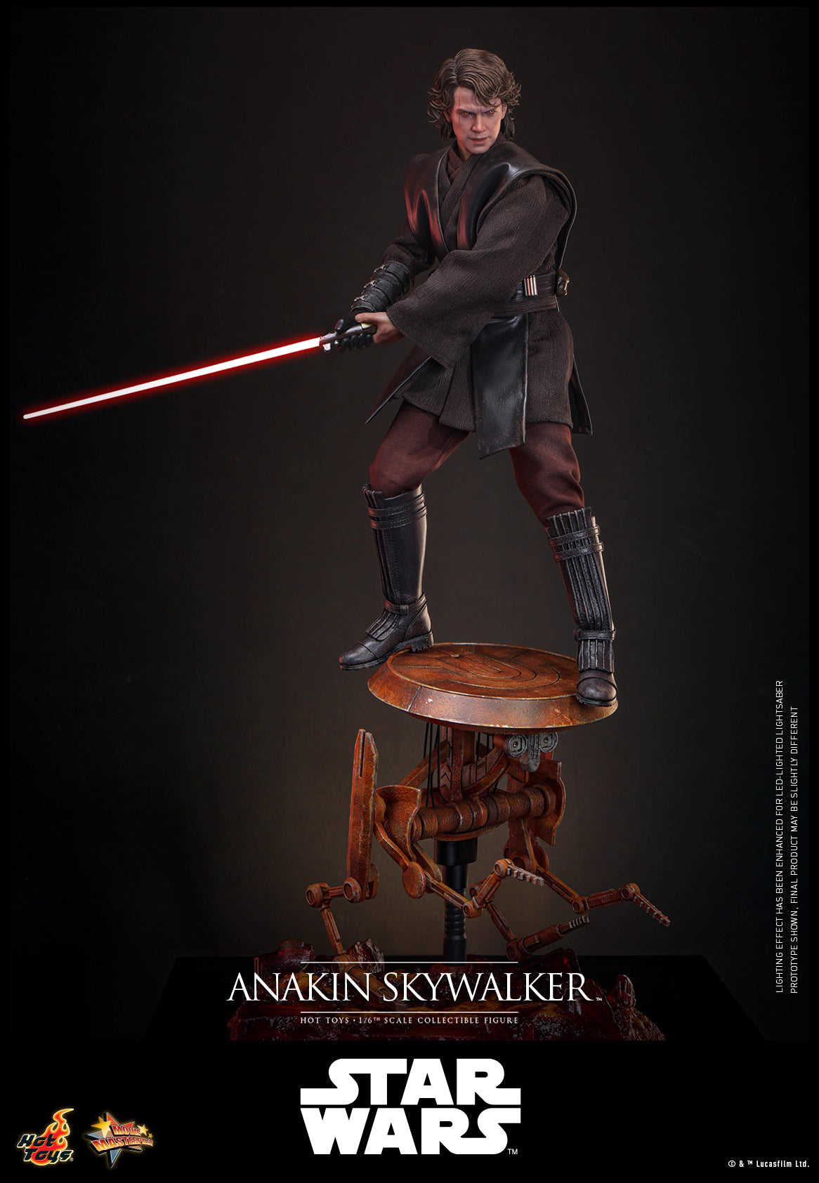 Star Wars Hot Toys Star Wars: Episode III Revenge of the Sith Anakin Skywalker MMS839 1/6 Licensed Action Figure