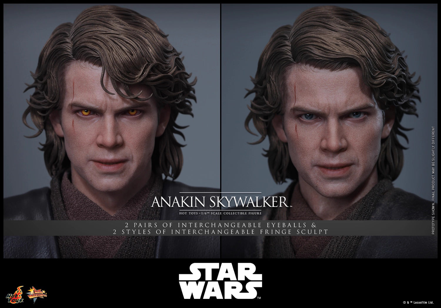 Star Wars Hot Toys Star Wars: Episode III Revenge of the Sith Anakin Skywalker MMS839 1/6 Licensed Action Figure