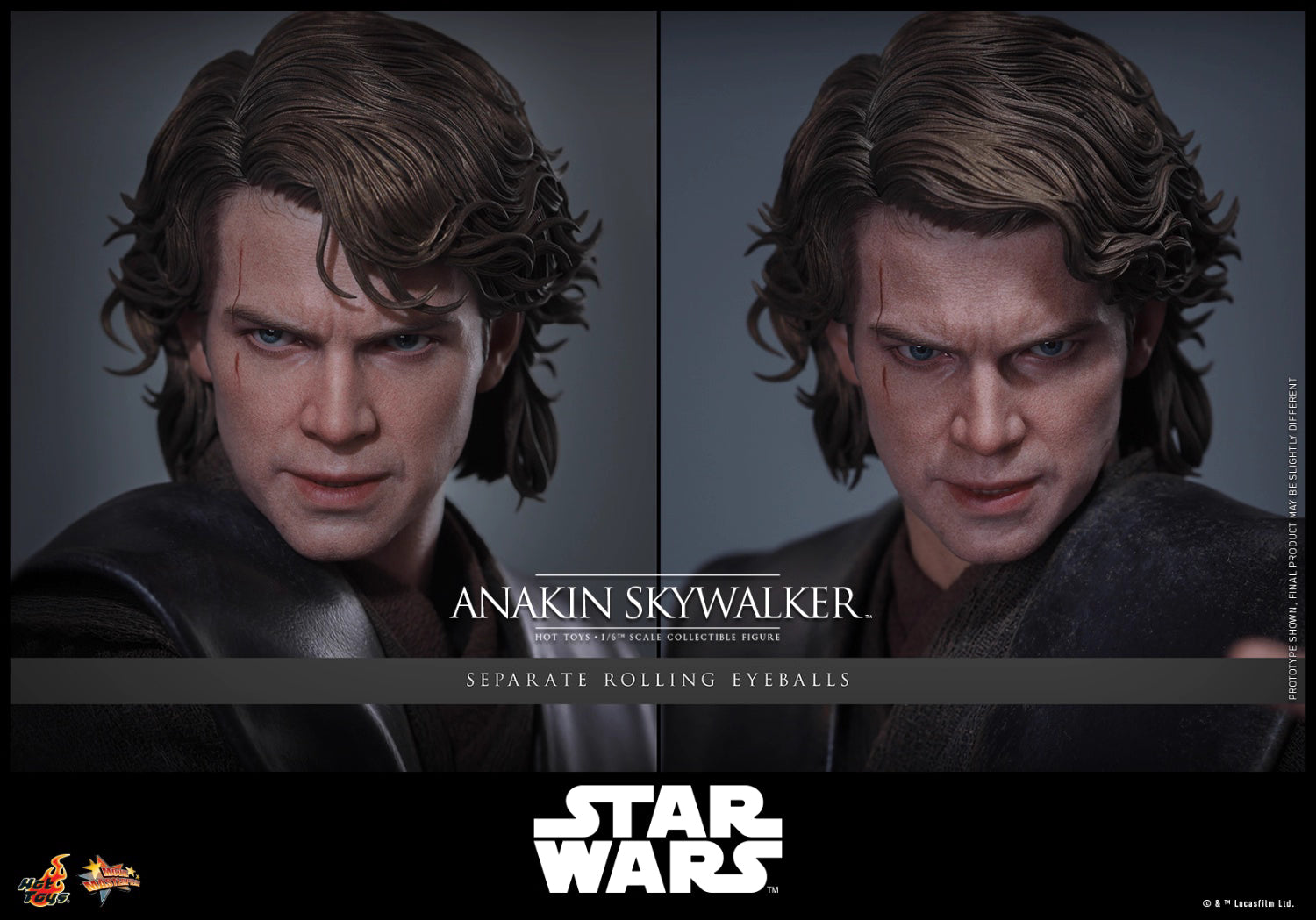 Star Wars Hot Toys Star Wars: Episode III Revenge of the Sith Anakin Skywalker MMS839 1/6 Licensed Action Figure