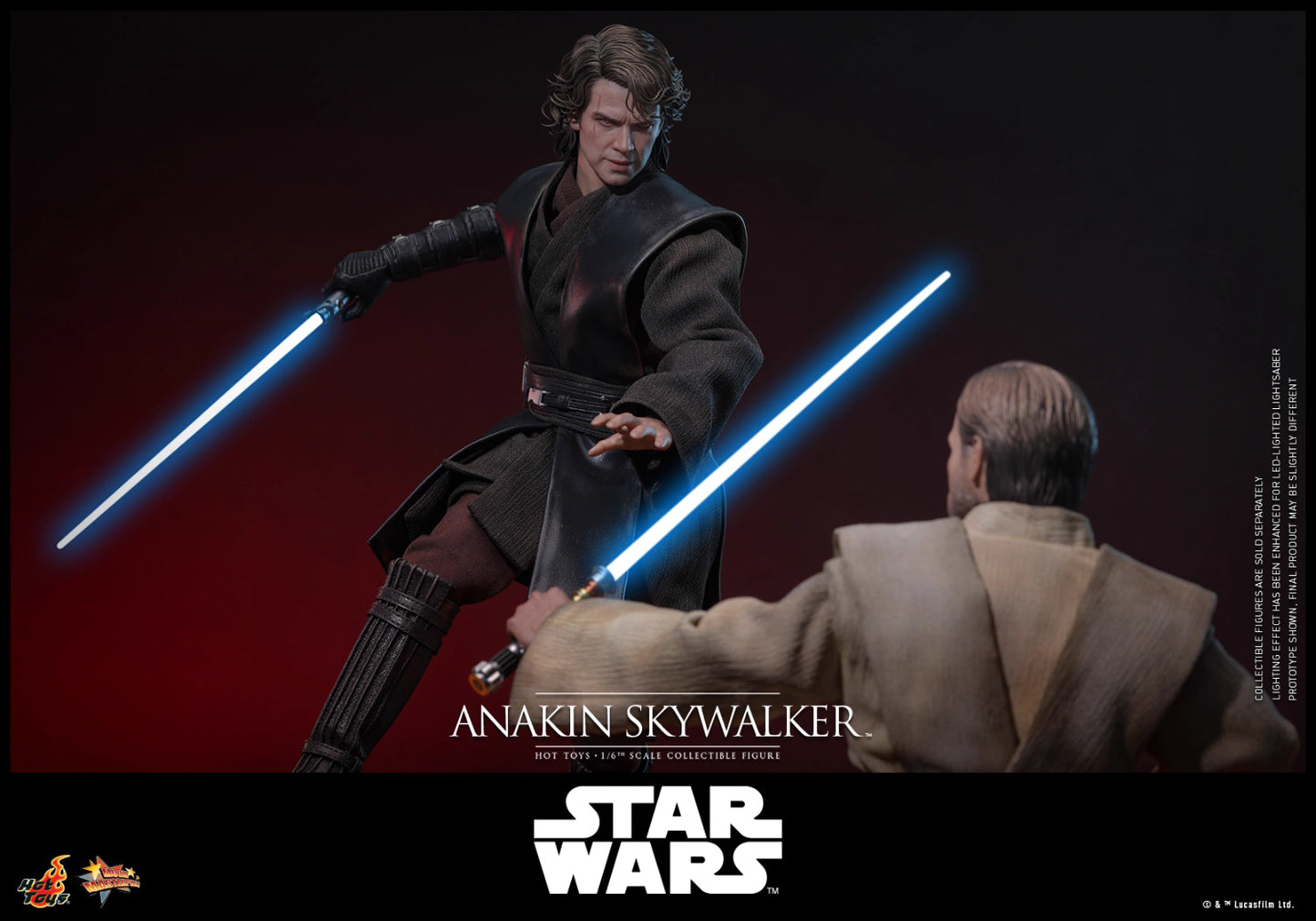 Star Wars Hot Toys Star Wars: Episode III Revenge of the Sith Anakin Skywalker MMS839 1/6 Licensed Action Figure