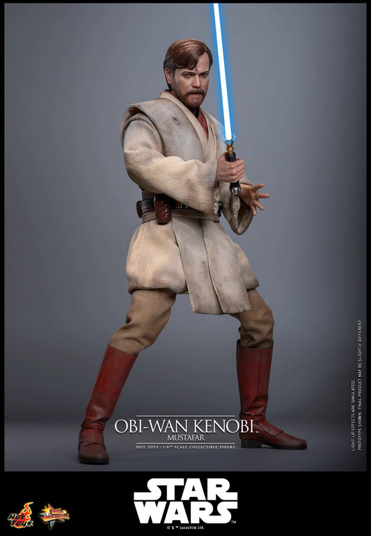 Star Wars Hot Toys Star Wars: Episode III Revenge of the Sith Obi-Wan Kenobi (Mustafar) MMS843 1/6 Licensed Action Figure